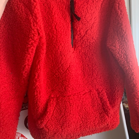 Red Furry Pullover - Picture 2 of 2
